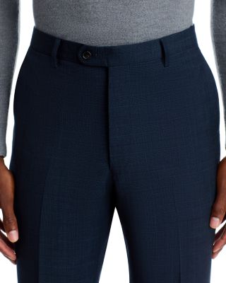Plaid Slim Fit Suit Pants