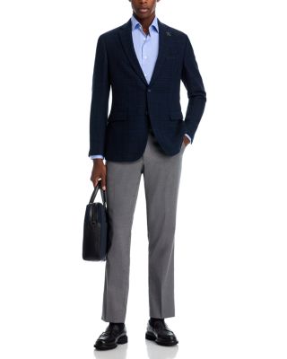 Tonal Textured Plaid Sport Coat