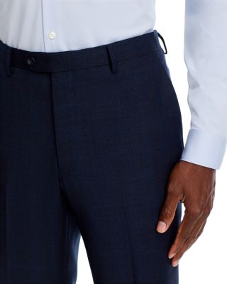 Tonal Plaid Slim Fit Suit Pants