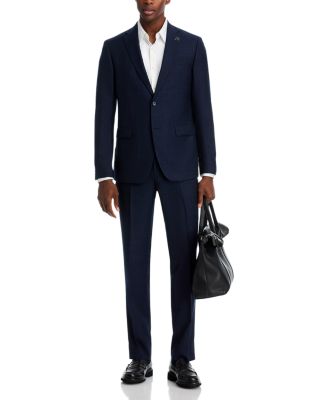 Crepe Melange Solid Slim Fit Suit Jacket