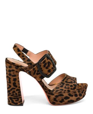  Women's Animal Print Cavallino Sandals