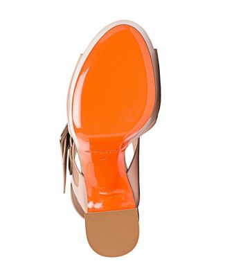  Women's patent leather high-heel sandals