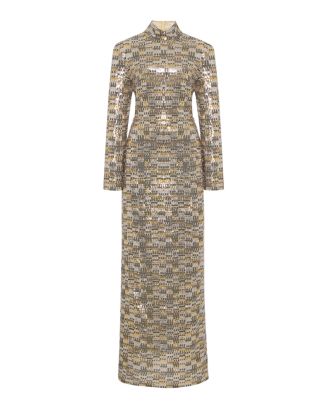 rosetta getty sequin slip dress Green Sequin Slip Gown by Rosetta Getty