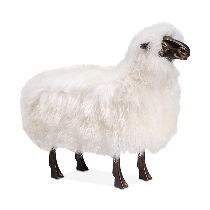 Interlude Home Interlude Sheep Sculpture In White