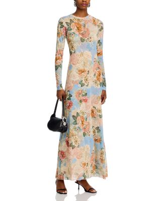 Paola Round Neck Mesh Dress