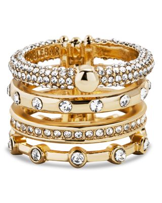 Rosaire Pav&eacute; Multi Row Ring 