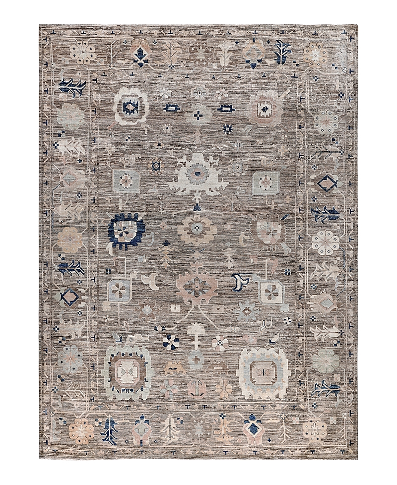 Bloomingdale's Colorful Oushak M0103-34 Area Rug, 10'2x13'10 In Brown