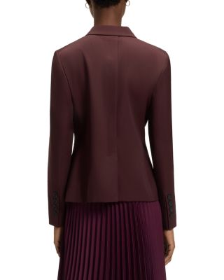 Jiamia Double Breasted Peak Lapel Blazer