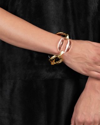 Liquid Lucite Statement Link Bracelet
