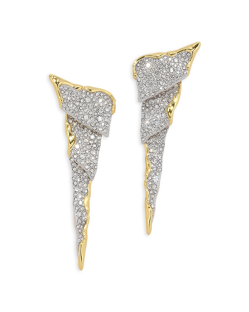 Alexis Bittar Alexis Bitar Solanales Crystal Cascade Statement Earrings In Gold
