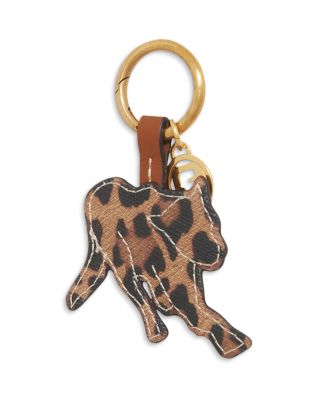 Panther Leather Keychain