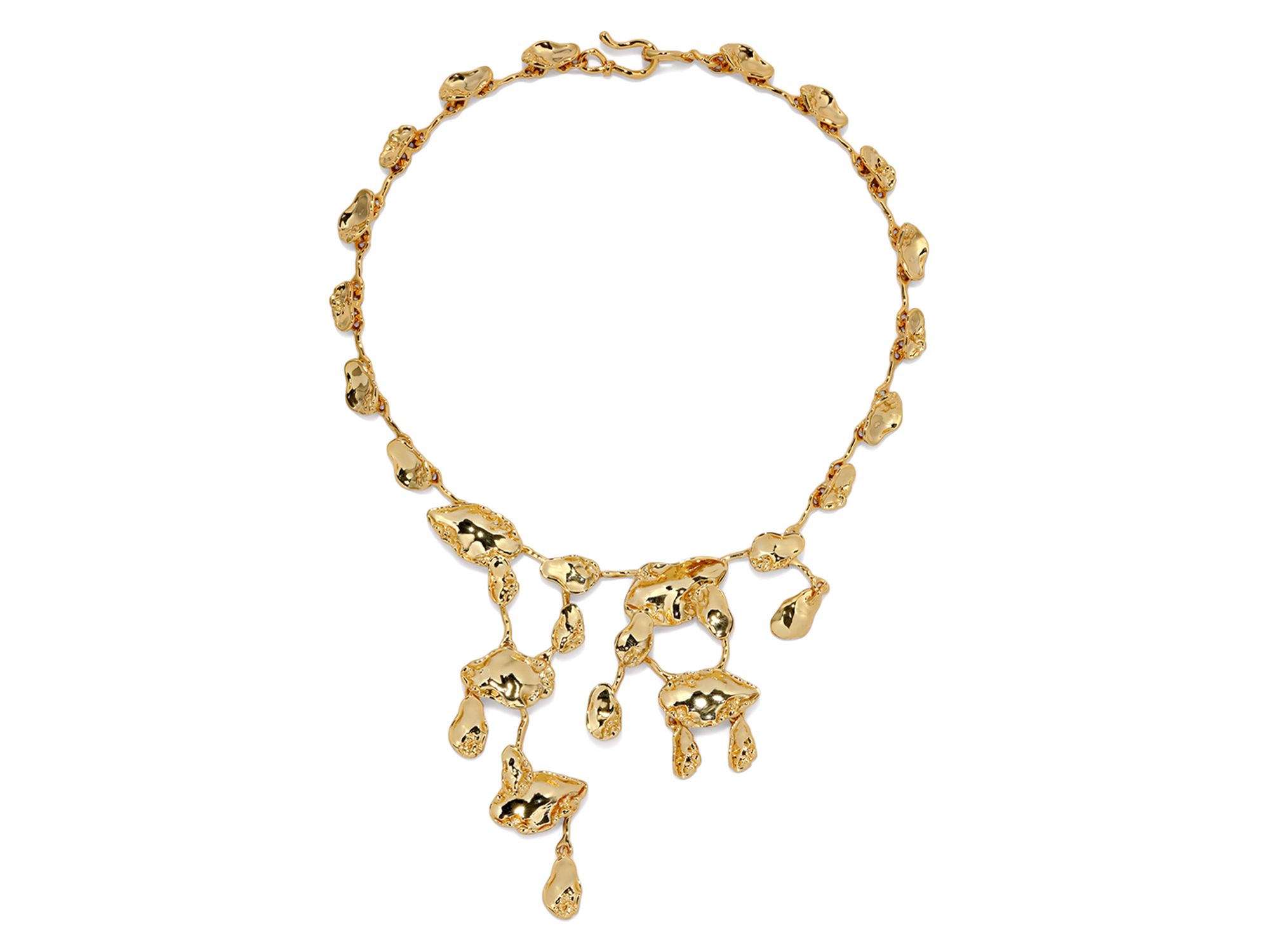 Alexis Bitar Brut Mosaic Cascade Statement Necklace, 15" — Image 3