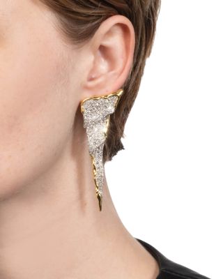 Solanales Crystal Cascade Statement Earrings