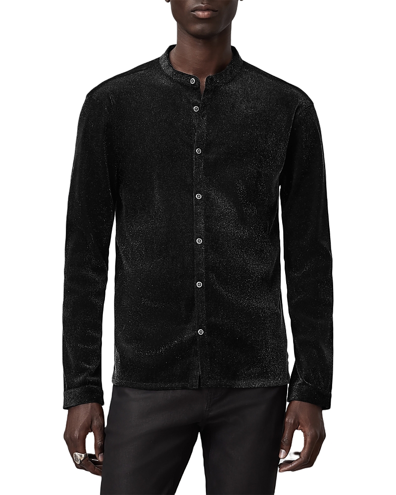 John Varvatos Siena Long Sleeve Shirt In Black
