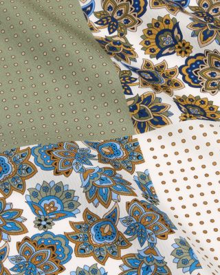 Floral & Dot Silk Pocket Square - Exclusive