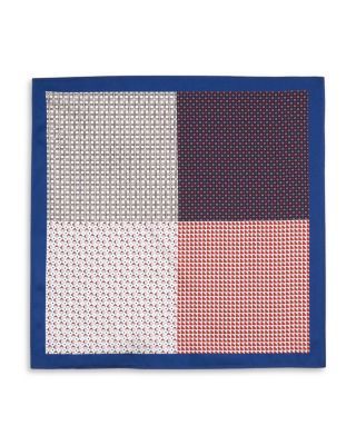 Geometric Quadrant Silk Pocket Square - Exclusive