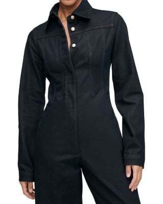 Alissa Denim Jumpsuit in Eternity