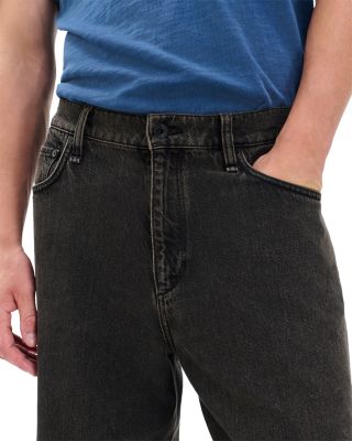 Baggy Authentic Straight Leg Jeans, Black/Brown