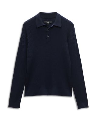 Crawford Wool & Cashmere Blend Polo Sweater