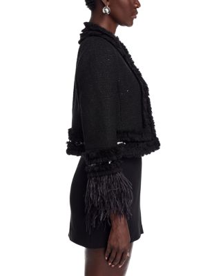 Dune Cropped Sequin Tweed Jacket