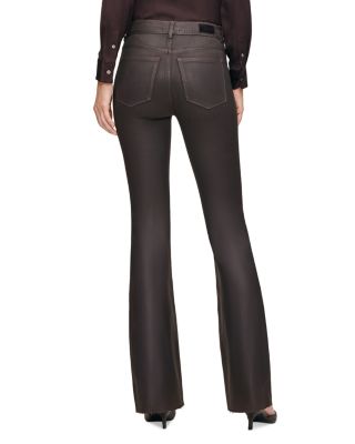 Bridget Boot High Rise Instasculpt™ Coated Jeans in Chocolate