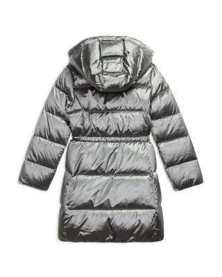 Girls' Down Hooded Long Jacket - Big Kid