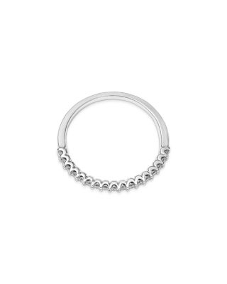 Diamond Stack Band in 14K White Gold, 0.25 tcw
