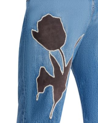 Wide Leg Jeans in Deep Blue