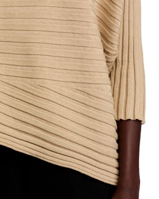 Asymmetrical Cotton Cashmere Sweater