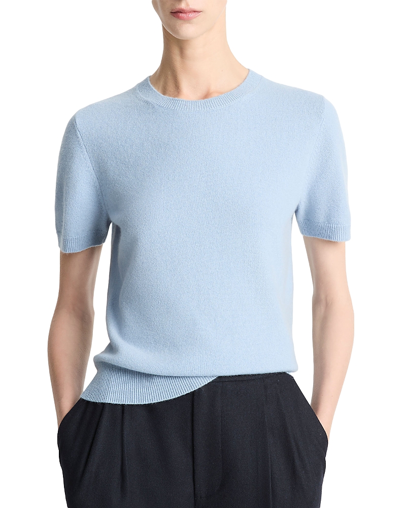 Vince Crewneck Tee In Blue