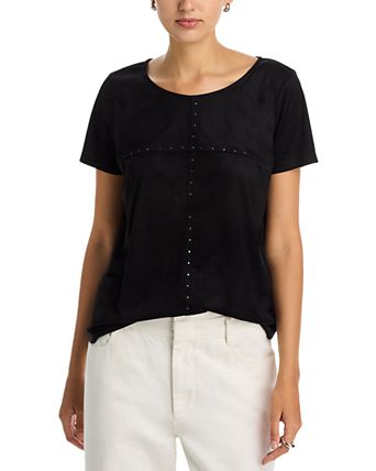 Faux Suede Top