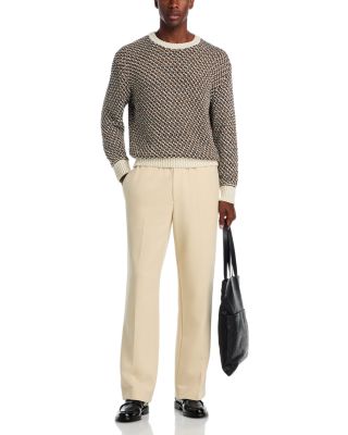 Textured Crewneck Sweater