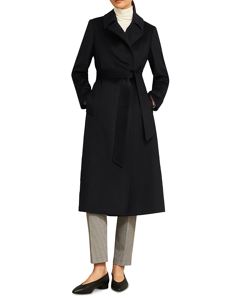 Hobbs London Yasmina Wrap Coat In Black