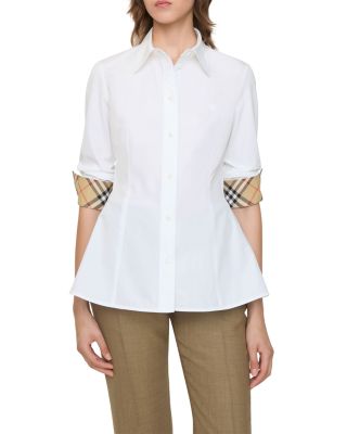 Eliza Slim Fit Cotton Poplin Shirt
