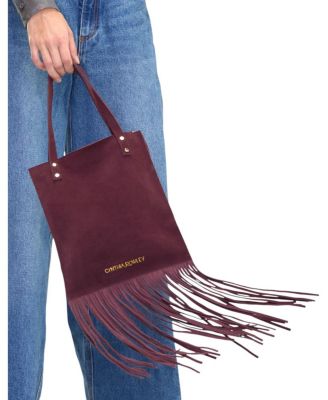 Felicity Fringe Suede Tote