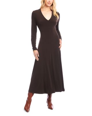 Kate V Neck Midi Travel Dress