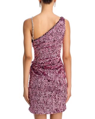 Crystal Strap Embellished Mini Dress