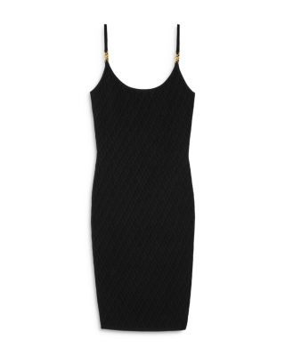 Textured V Jacquard Dress