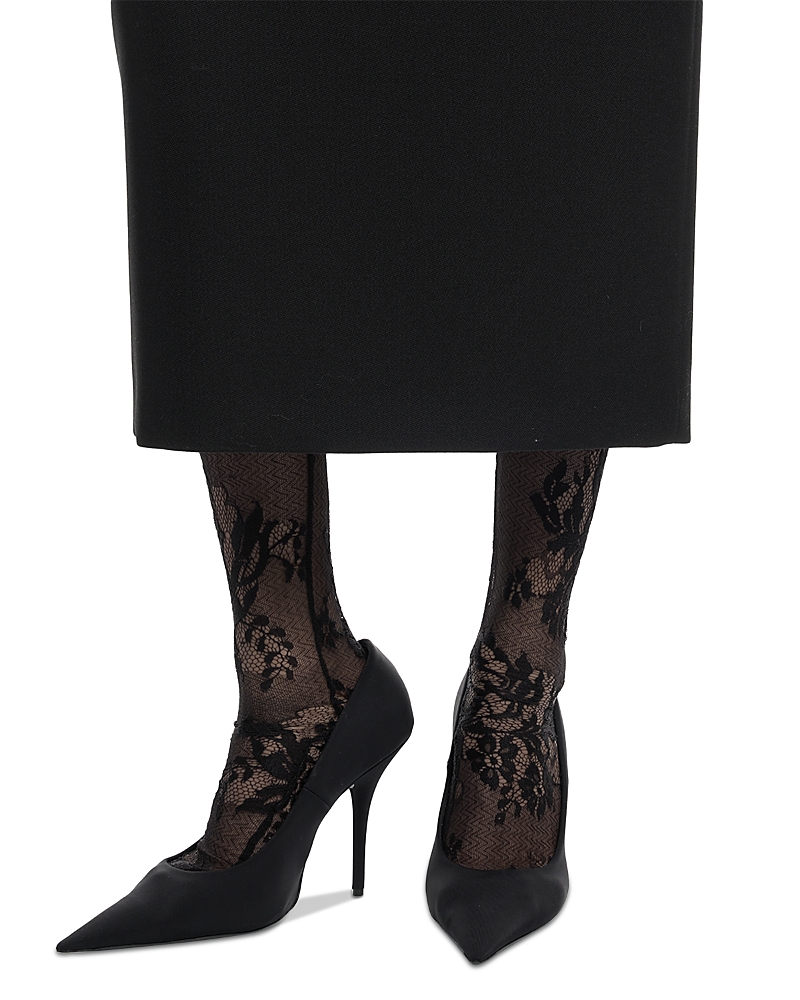Wardrobe.nyc Wardrobe. Nyc Evening Lace Tights In Black
