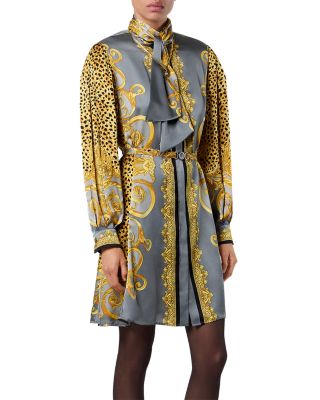 Cheetah Foulard Silk Dress