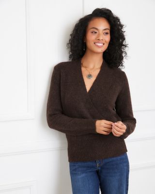 Faux Wrap Sweater