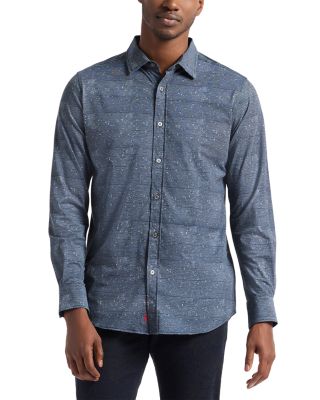 Doyer Long Sleeve Printed Knit Shirt