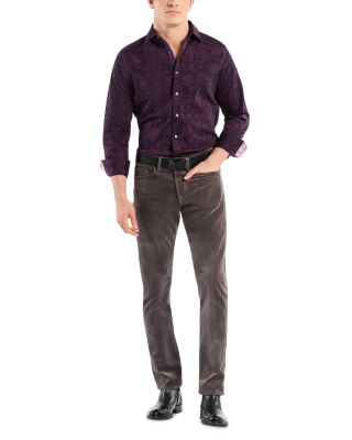 Hoyt Long Sleeve Printed Knit Shirt