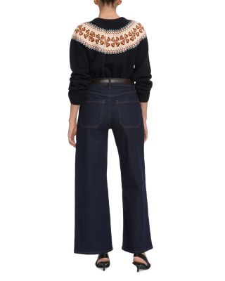 Le Pixie High Rise Slim Palazzo Jeans in Rinse