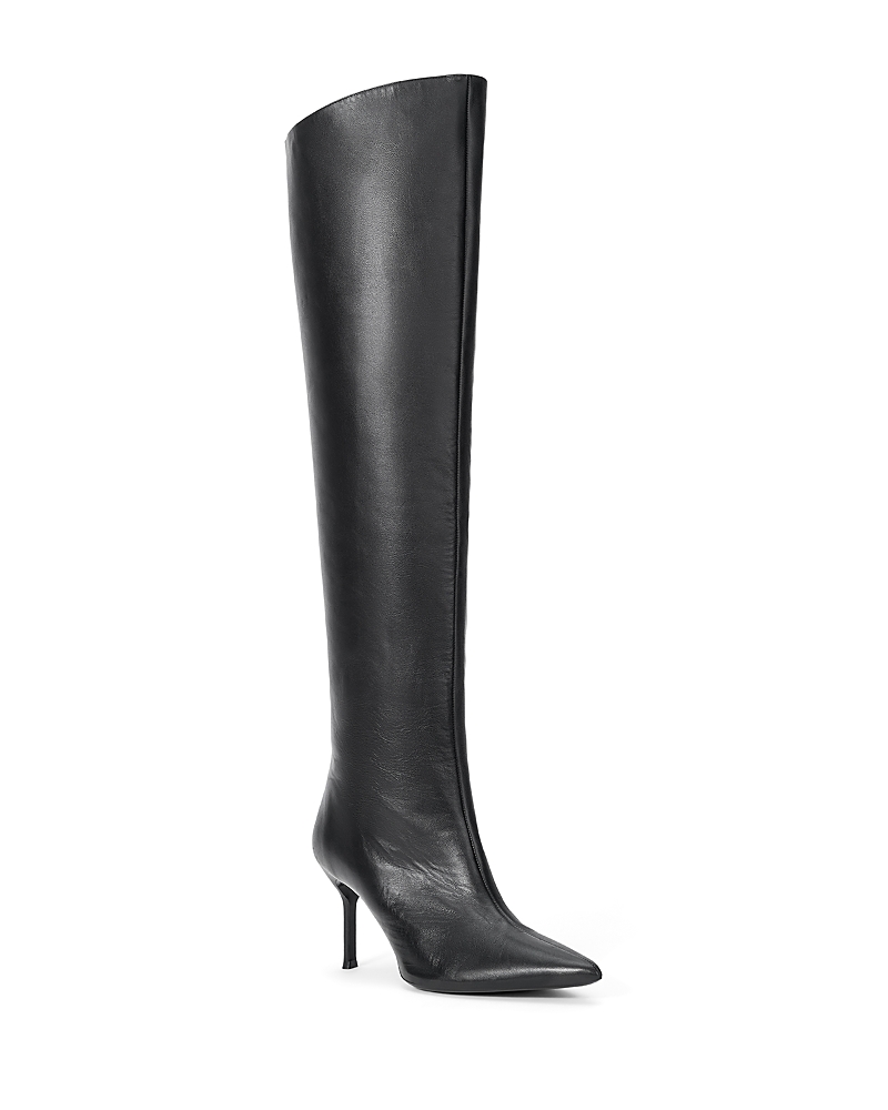 Staud Women's Sebastian Leather Over-the-knee Boots In Black