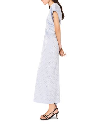 Studded Satin Maxi Dress - Exclusive