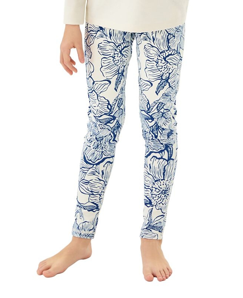 Lilly Pulitzer Upf 50+ Luxletic Girls Mini Weekender Legging In Multi
