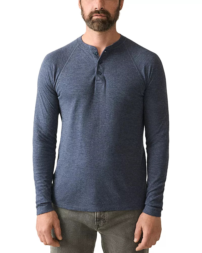 Faherty Cloud Long Sleeve Henley