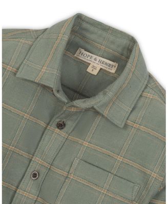 Unisex Organic Long Sleeve Flannel Button Down Shirt