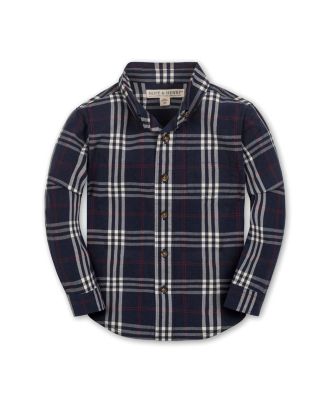 Boys&#39; Organic Stretch Poplin Long Sleeve Button Down Shirt - Big Kid